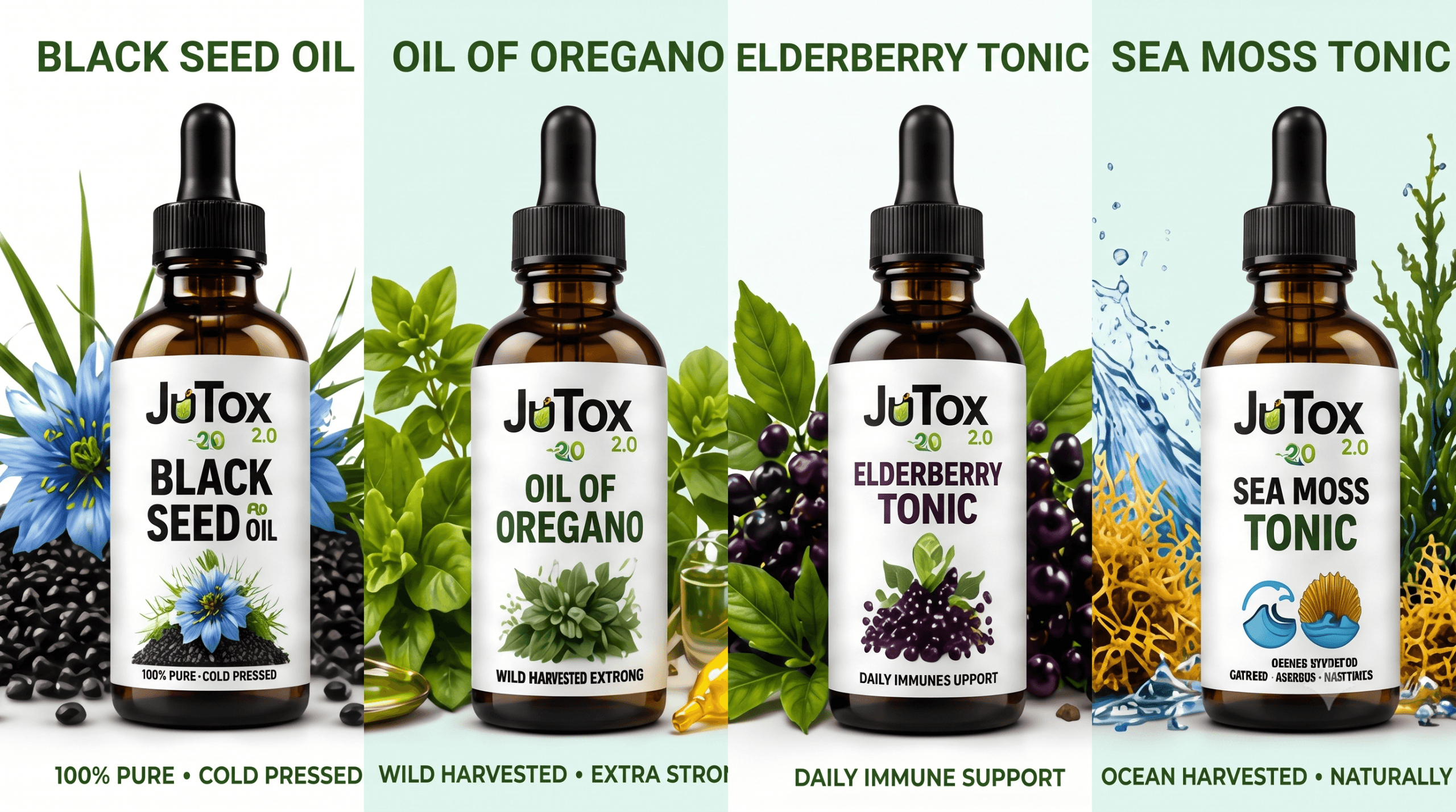 JuTox lifestyle collage